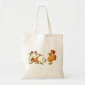 Tote Bag Coq Et Poules (Devant)