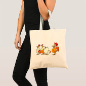 Tote Bag Coq Et Poules