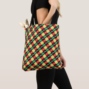 Tote Bag Coq portugais de Barcelos coloré motif