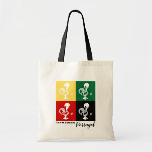Tote Bag Coq portugais de Barcelos coloré motif