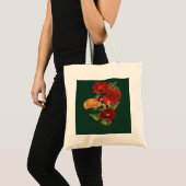 Tote Bag Coquelicots et papillons (Devant (produit))