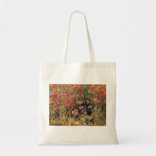 Tote Bag Coquelicots par Robert Vonnoh, Impressionnisme Vin (Devant)