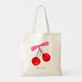 Tote Bag Coquette Cherry & Bow (Dos)