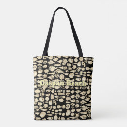 Tote Bag Coquillage - Mer de Coquillages - Noir