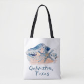 Tote Bag Coquillages de Galveston Texas (Devant)