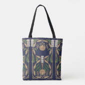 Tote Bag Coquillages Nautiques Art Nouveau (Dos)