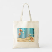 Tote Bag Coquillages Sur Sable (Dos)