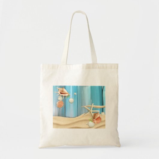 Tote Bag Coquillages Sur Sable (Devant)