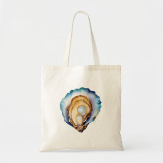 Tote Bag Coquille d'huître à l'aquarelle