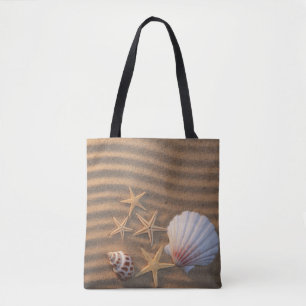 Tote Bag Coquilles et étoiles de mer de mer