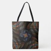 Tote Bag Coquilles marines abstraites (Devant)