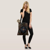 Tote Bag Coquilles marines abstraites (Sur le modèle)