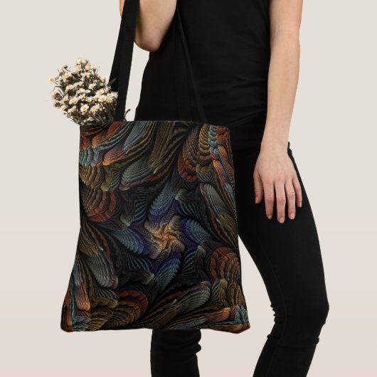 Tote Bag Coquilles marines abstraites (De près)