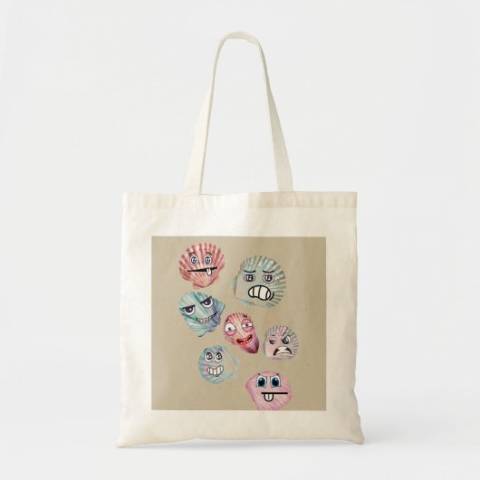 Tote Bag coquilles océaniques (Devant)