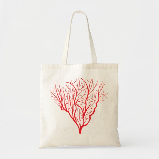 Tote Bag Corail de feu nature de l'environnement art modern (Devant)