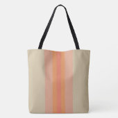 Tote Bag Corail moderne rayé beige (Dos)