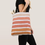 Tote Bag Corail Stripes Orange Stripes (De près)