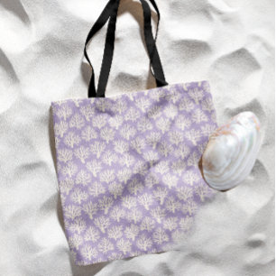 Tote Bag Coral Carry Pastel Violet