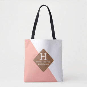 Tote Bag Coral Couleur fractionnement Faux Mariage de patch