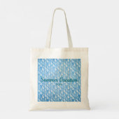 Tote Bag Coraux blancs sur fond bleu (Dos)