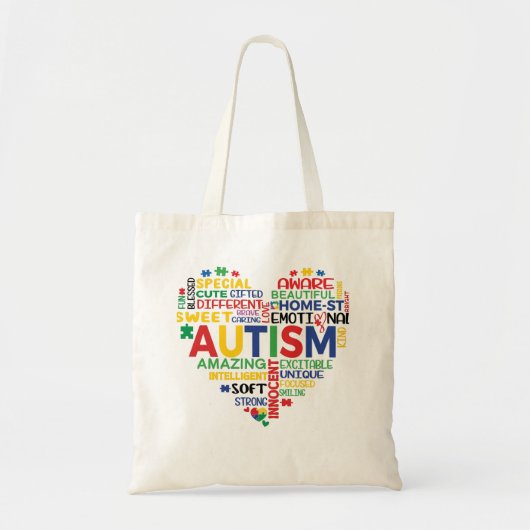 Tote Bag corazon autismo (Devant)
