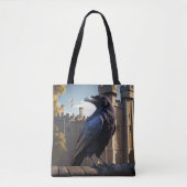 Tote Bag Corbeau (Devant)