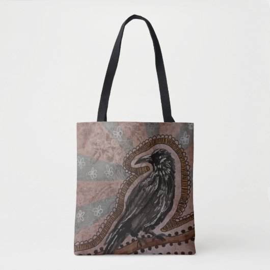 Tote Bag Corbeau (Devant)