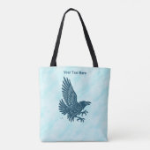Tote Bag Corbeau bleu dansant (Dos)