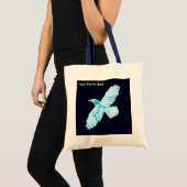 Tote Bag Corbeau bleu sur étoiles (Devant (produit))