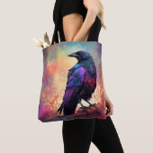 Tote Bag Corbeau corbeau corbeau oiseau 97 (De près)
