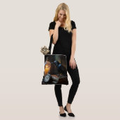 Tote Bag Corbeau dans la bibliothèque (Sur le modèle)