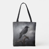 Tote Bag Corbeau d'Halloween (Dos)