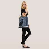 Tote Bag Corbeau noir foncé (Sur le modèle)