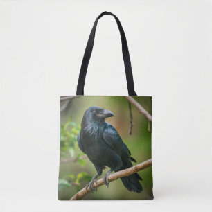 Tote Bag Corbeau sur une branche