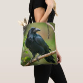 Tote Bag Corbeau sur une branche (De près)