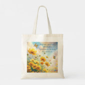 Tote Bag Coréopsis et devis (Dos)