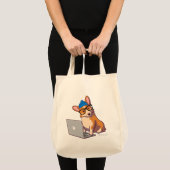 Tote Bag Corgi 2 de hippie (sans texte) (Devant (produit))