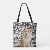 Tote Bag Corgi Abstrait mignon (Dos)