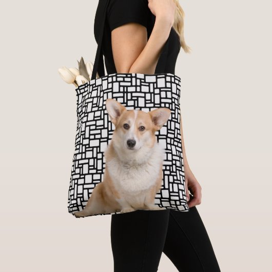 Tote Bag Corgi Abstrait mignon (De près)