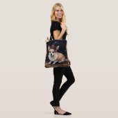 Tote Bag Corgi Citrouilles Halloween Épouvantable (Sur le modèle)