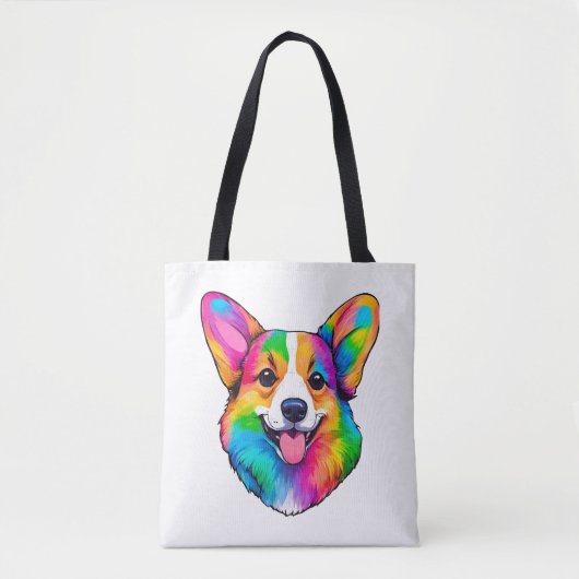 Tote Bag Corgi couleur (Devant)
