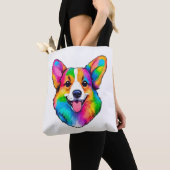 Tote Bag Corgi couleur (De près)