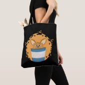 Tote Bag corgi dans une tasse de café (De près)