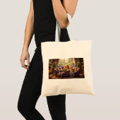 Tote Bag Corgi et chat fainéant (Devant (produit))