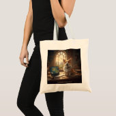 Tote Bag Corgi et souris (Devant (produit))