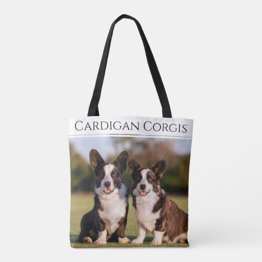 Tote Bag Corgi gallois de Cardigan (Dos)