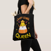 Tote Bag Corn de bonbons Reine mignonne Halloween Kawaii Co (De près)