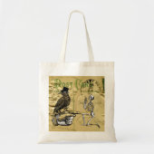 Tote Bag Corneille et squelette (Devant)