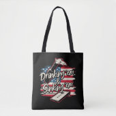 Tote Bag Cornhole Boire Em Sinking Em 4 juillet (Devant)
