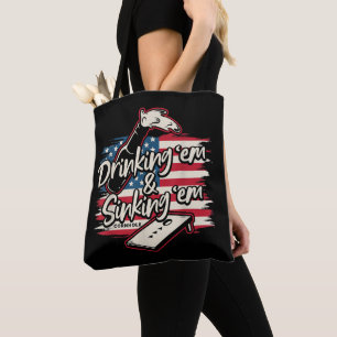 Tote Bag Cornhole Boire Em Sinking Em 4 juillet